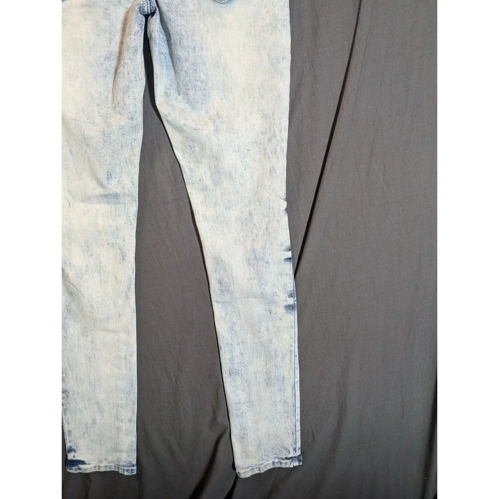 RUE 21 PREMIUM Mens Acid‎ Wash Distressed Skinny Jeans Size 30x32